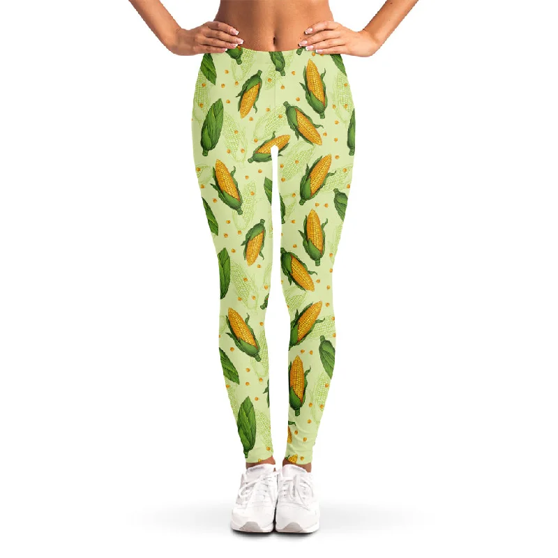 Corncob Pattern Print Women's Leggings Comfortable Yoga Tights Leggings