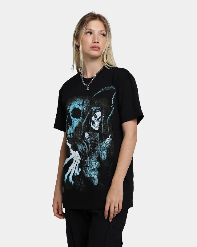 Rats Get Fat Fear The Reaper T-Shirt Black/Blue Rayon Fabric Velvet Fabric Corduroy Fabric