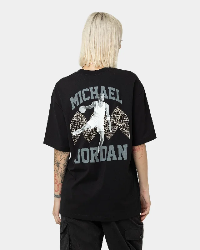 Jordan Women's Heritage Oversized Graphic T-Shirt Black Layered Multi-layer Single Layer