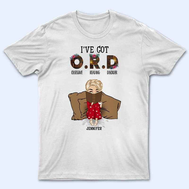 Reading Chibi Girl I've Got ORD - Personalized Custom T Shirt Fitted T-Shirt Seamless Stretchy