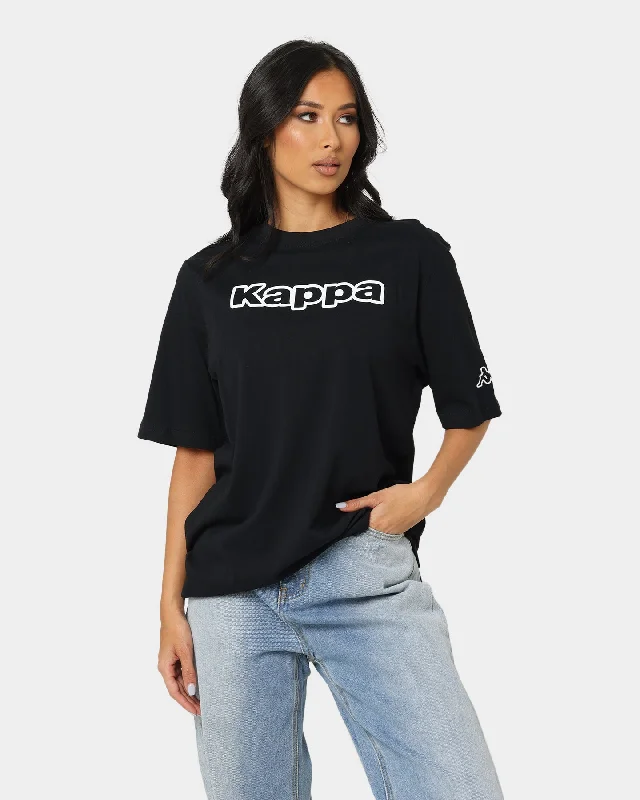 Kappa Logo Fromen T-Shirt Black Welt Pockets Slit Pockets Flap Pockets