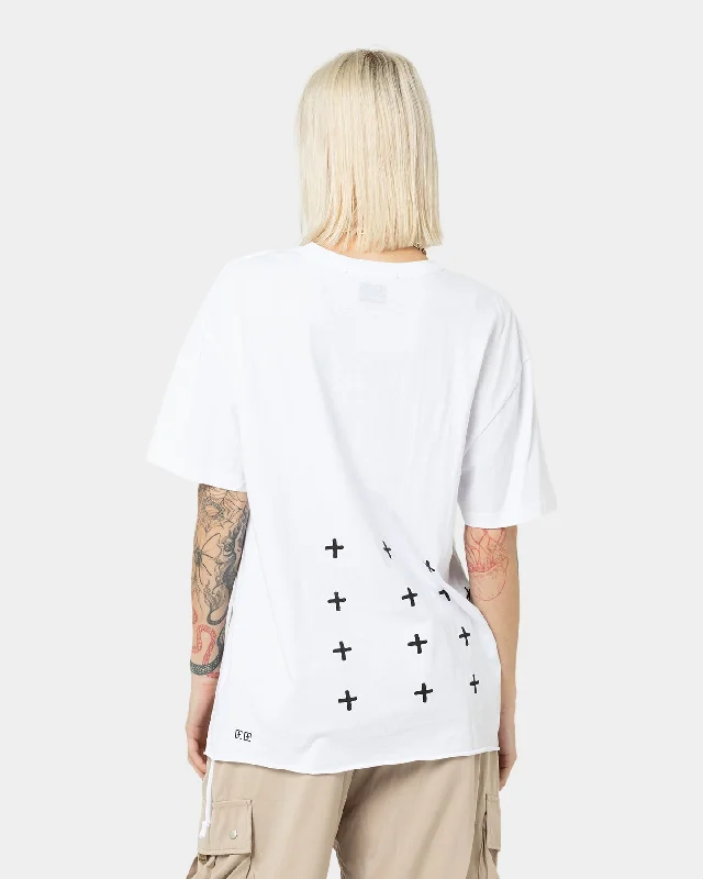 KSUBI 4X4 Biggie T-Shirt White Front Pockets Side Pockets Patch Pockets