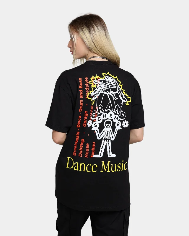 Grand Scheme Dance Music T-Shirt Black Modern Contemporary Chic