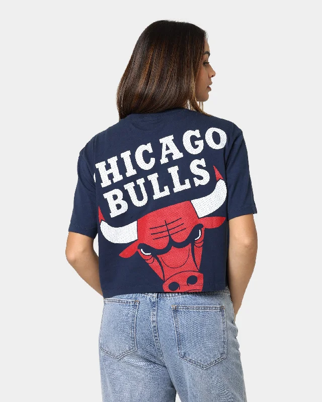 Tommy Jeans Women's Tommy Jeans X NBA Chicago Bulls W1 T-Shirt Twilight Navy Graphic Embroidered Appliqued