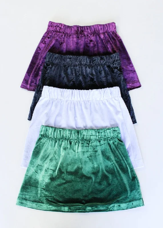 RCYCLD Velvet Mini Skirt Bundle lace skirt feminine