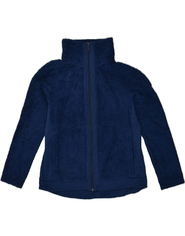 THE NORTH FACE Womens Fleece Jacket UK 14 Large Blue Polyester Jersey Jacket Tulle Jacket Batik Jacket