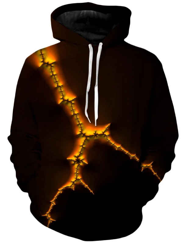 Lightning Strike Unisex Hoodie Hoodie with V-Neck Classic Versatile