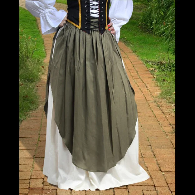 Medieval Skirt With Apron pleated skirt texture