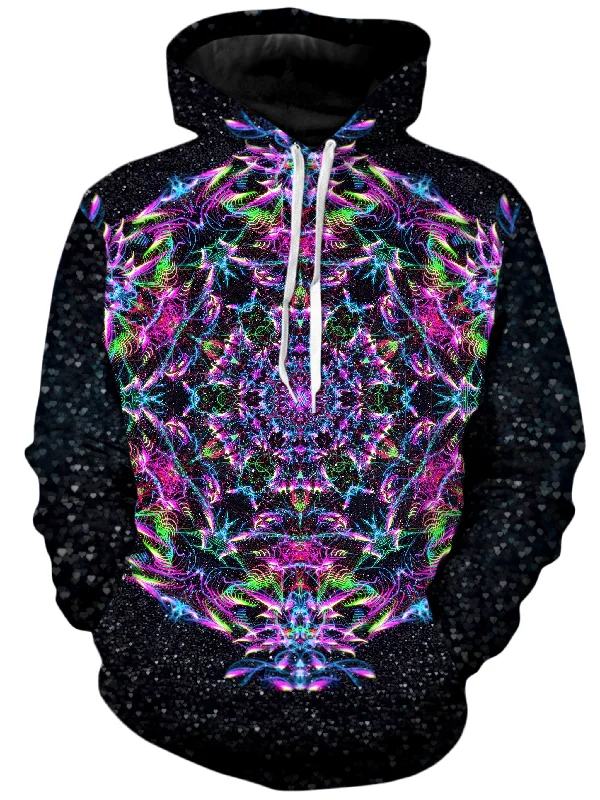 Purp Geometric Unisex Hoodie Hoodie with Frayed Bohemian Relaxed