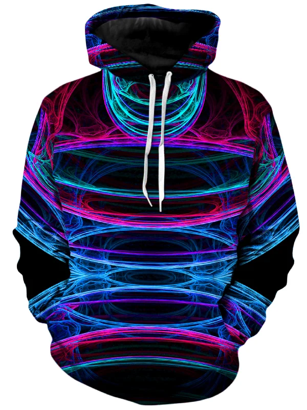 Energy Field Unisex Hoodie Hoodie with Zipper Placket Modern Functional