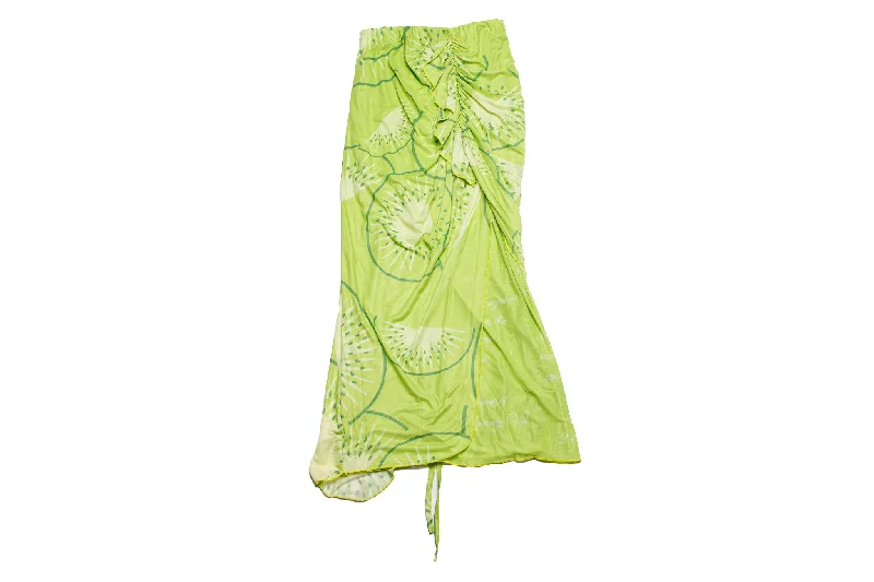 House of Sunny Printed Mesh Skirt "Kiwi" lace skirt intricate