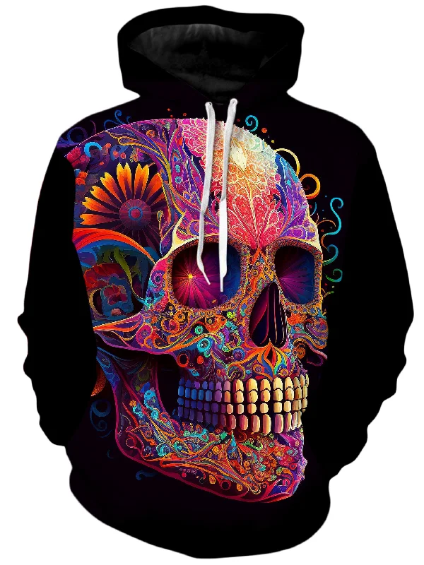 DOTD Skull Unisex Hoodie Hoodie with Front Slit Layering Stylish