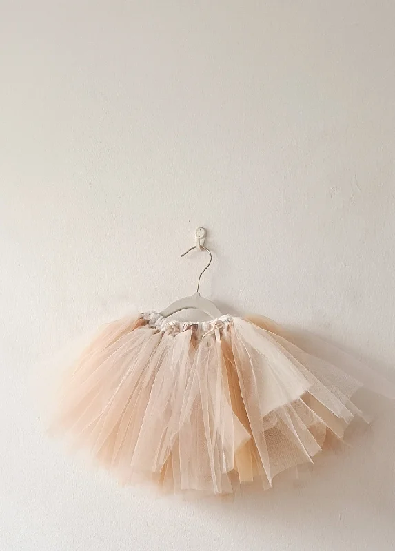 Beige Tutu Skirt leather skirt sleek