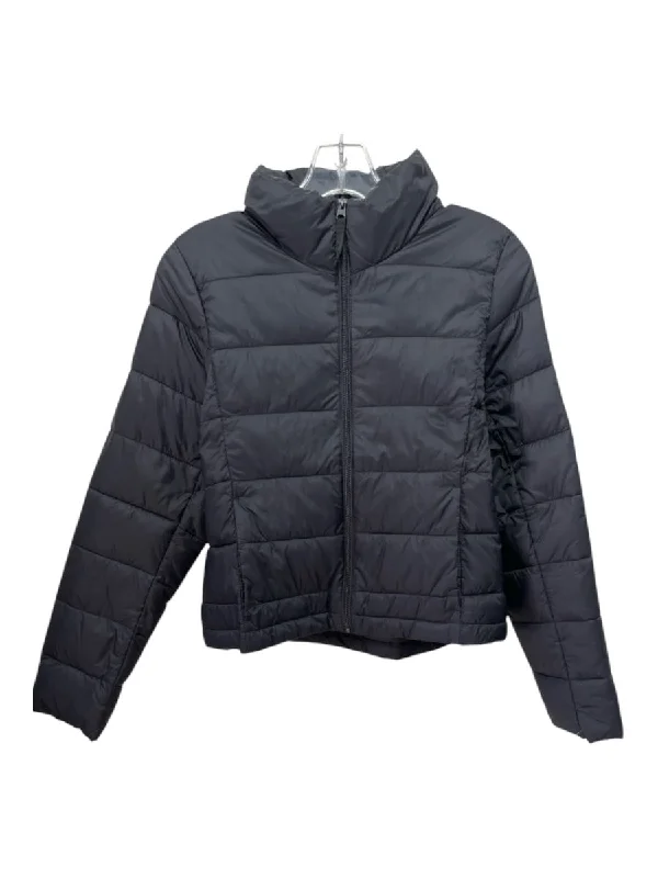 Lovetree Size M Black Polyester Quilted Zip Jacket Quilted Jacket Puffer Jacket Insulated Jacket