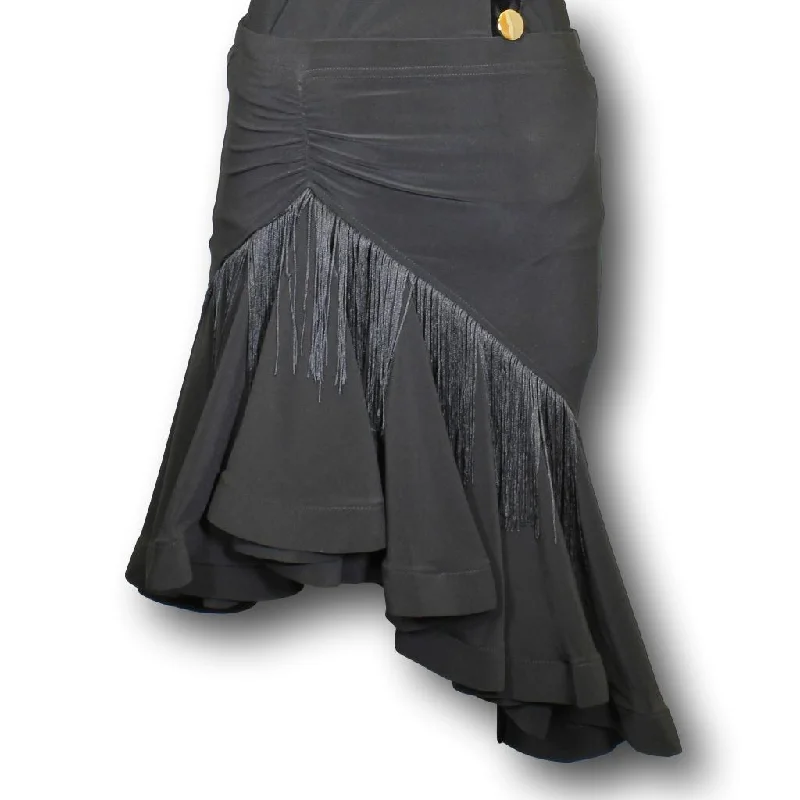 Women's Latin Skirt UL-1031 tiered skirt playful