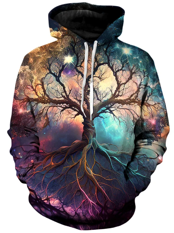 Rooted Universe Unisex Hoodie Hoodie with Set-In Sleeves Structured Classic