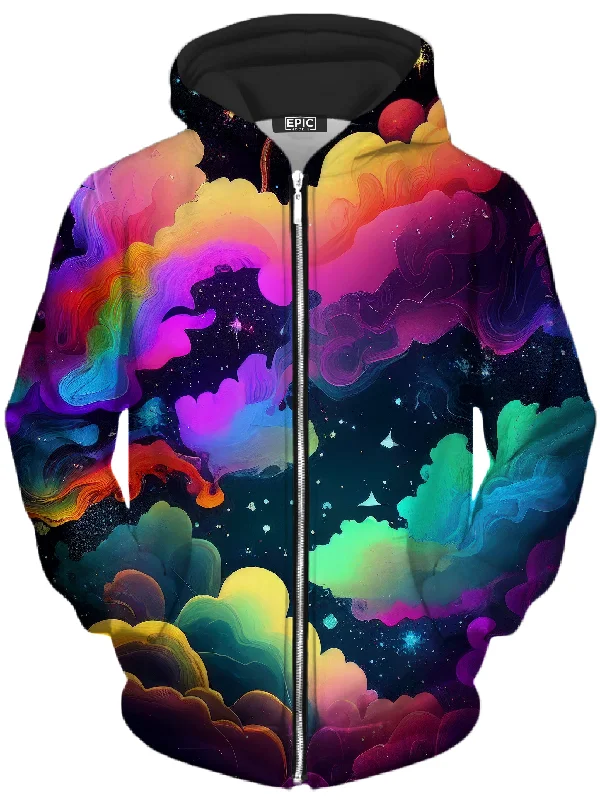 Over the Horizon Unisex Zip-Up Hoodie Hoodie Jacket Zipper Layering