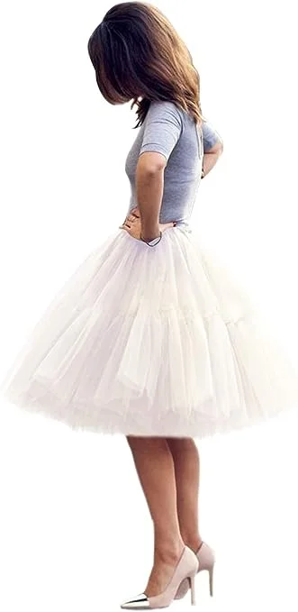 Romantic White Sex & The City Inspired Tulle Tutu Skirt wool skirt thick