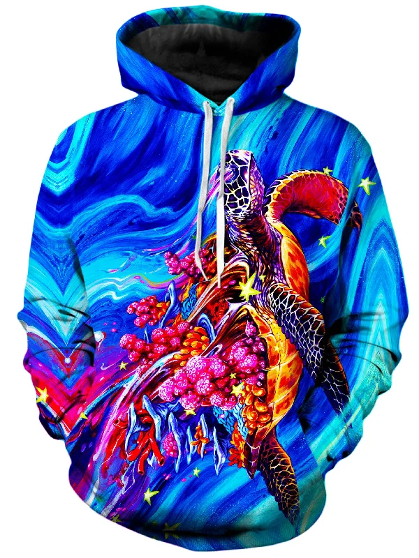 Cosmic Turtle Unisex Hoodie Hoodie with Reflective Safety Nightwear