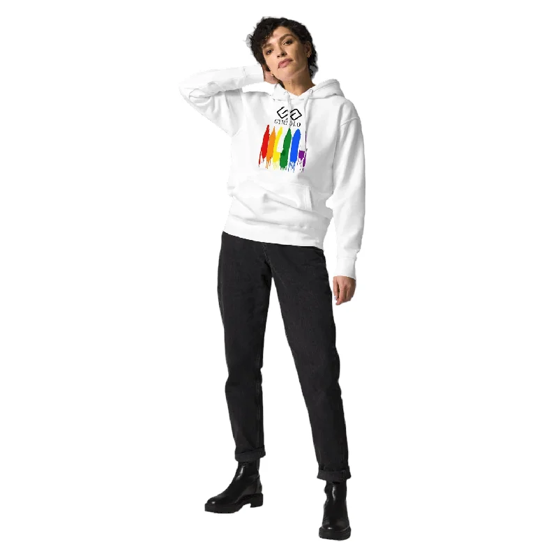 GYMPOLO RAINBOW Unisex Hoodie Hoodie with Mesh Breathable Sporty