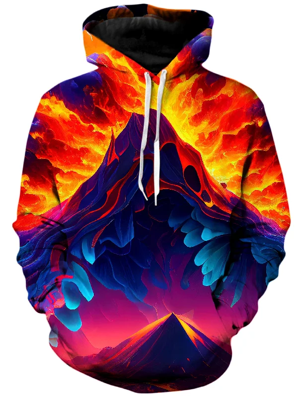 Lava Burst Unisex Hoodie Hoodie with Drawstring Waist Adjustable Fitted