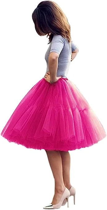 Romantic Hot Pink Sex & The City Inspired Tulle Tutu Skirt cashmere skirt fine