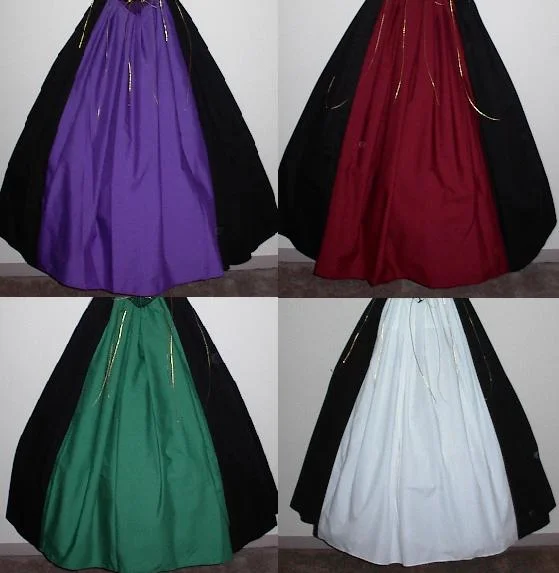 Drawstring Panel Skirt button skirt front