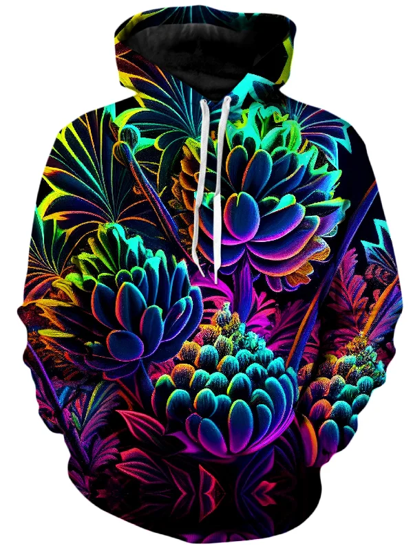 Psychedelic Bloom Unisex Hoodie Hoodie with Patch Decorative Personalized