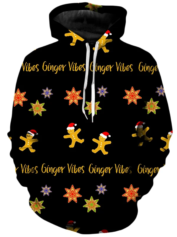 Gingerbread Party Unisex Hoodie Hoodie with Front Slit Layering Stylish