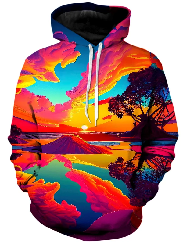 Paradiso Unisex Hoodie Hoodie with Side Slits Relaxed Casual