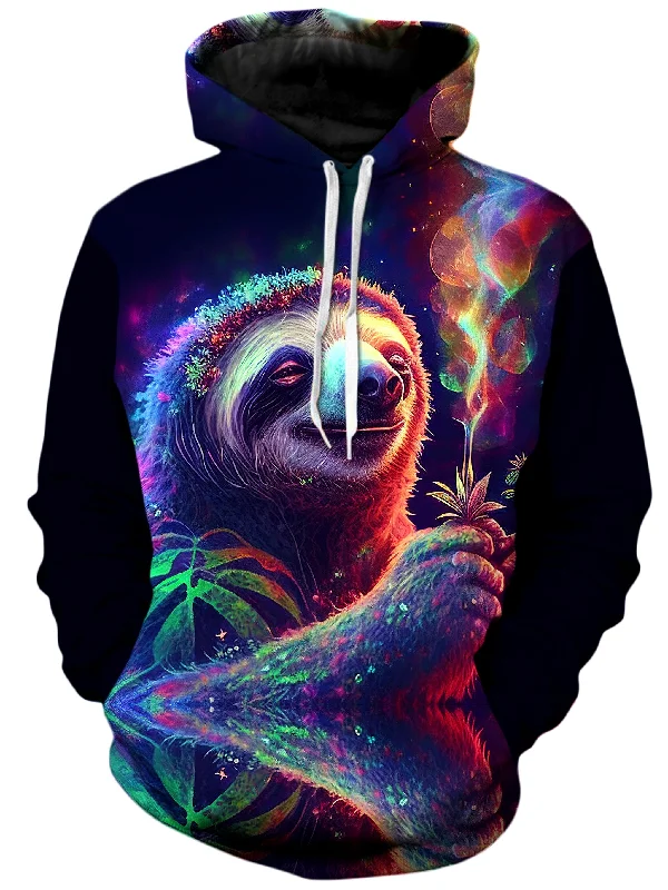 Chill Sloth Unisex Hoodie Hoodie with Hem Lace Feminine Delicate