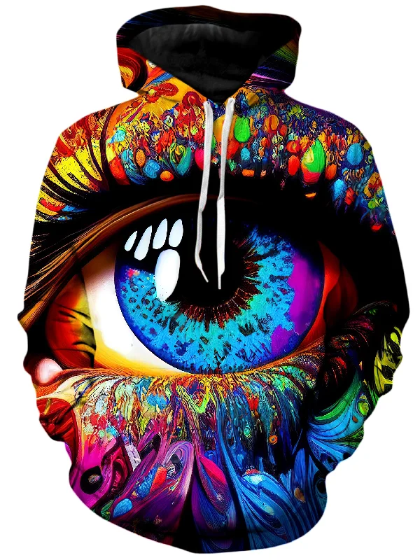 Window to the Soul Unisex Hoodie Hoodie with Velcro Closure Adjustable Secure