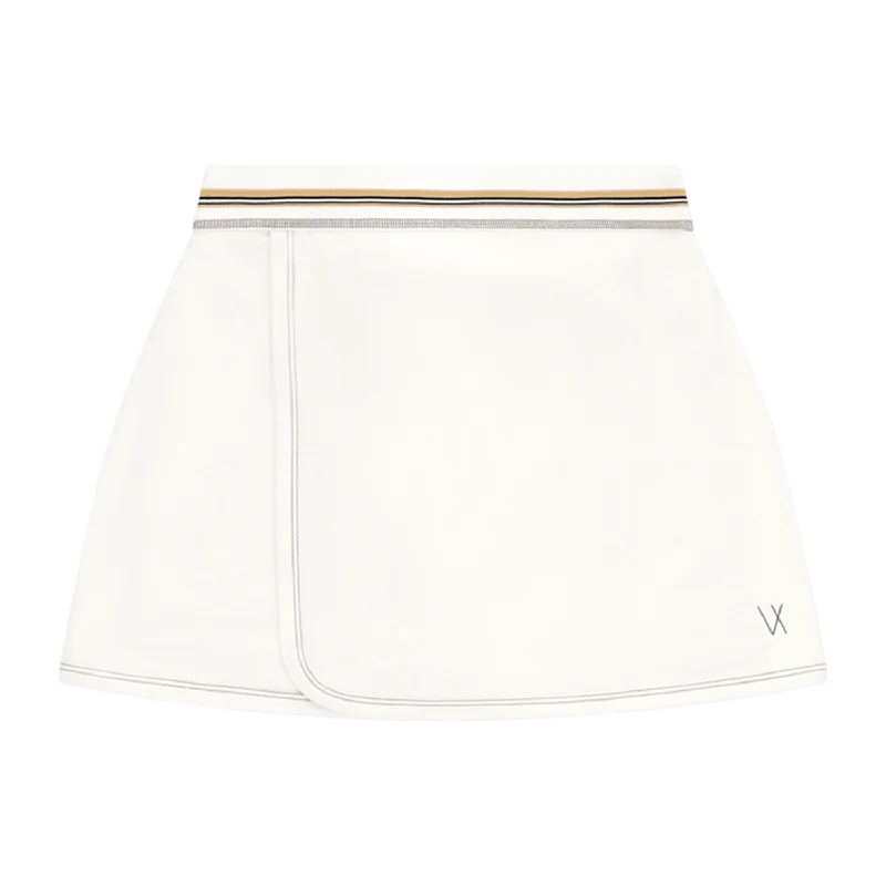 Vieux Jeu Sofie Skirt (Women's) - White wool skirt sturdy