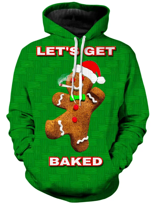 Lets Get Baked Unisex Hoodie Oversized Hoodie Comfort Casual