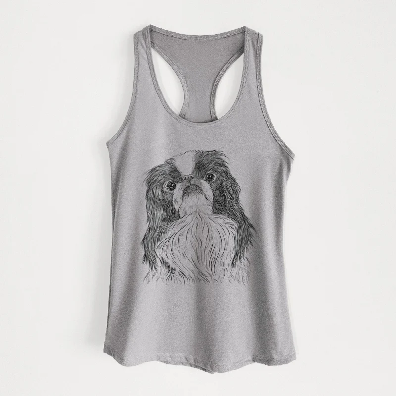 Suki the Japanese Chin - Women's Racerback Tanktop cozy tank top