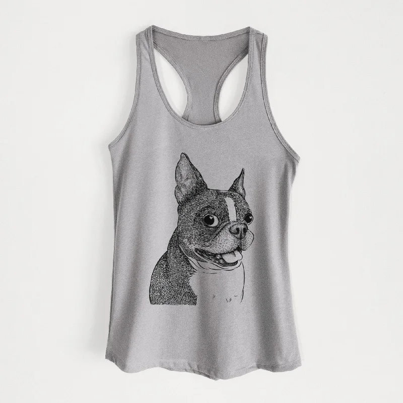 Ralphie the Boston Terrier - Women's Racerback Tanktop breathable tank top