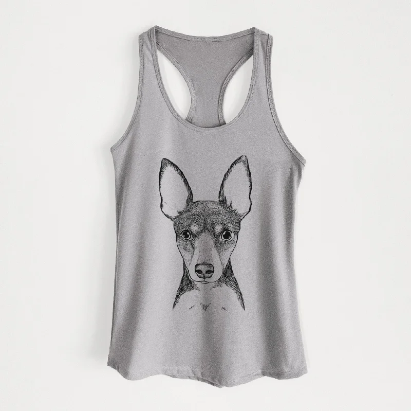 Tiny the Toy Fox Terrier - Women's Racerback Tanktop halter tank top