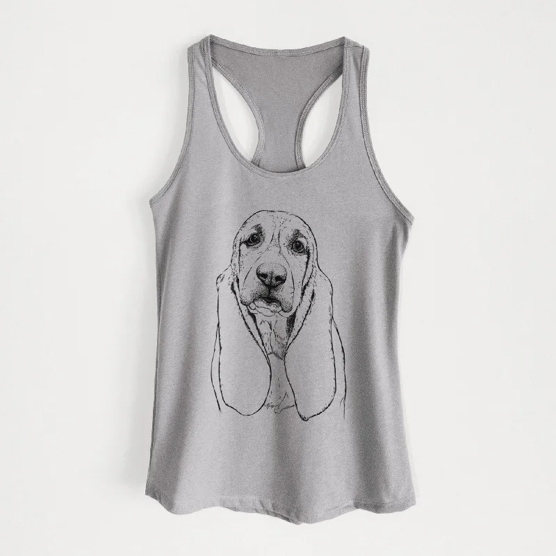 Rolo the Basset Hound - Women's Racerback Tanktop soft tank top