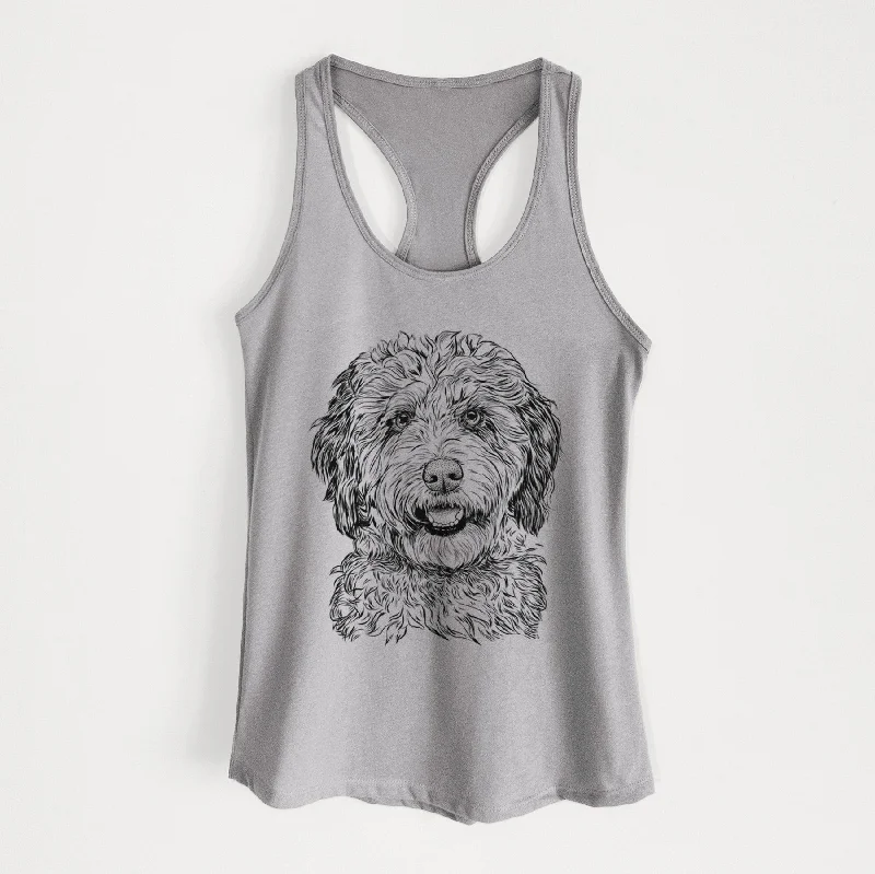 Palmer the Aussiedoodle - Women's Racerback Tanktop sexy tank top