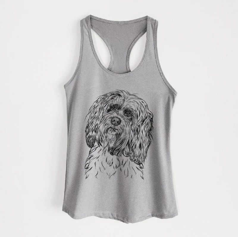 Shenpa the Tibetan Terrier - Women's Racerback Tanktop sequin tank top