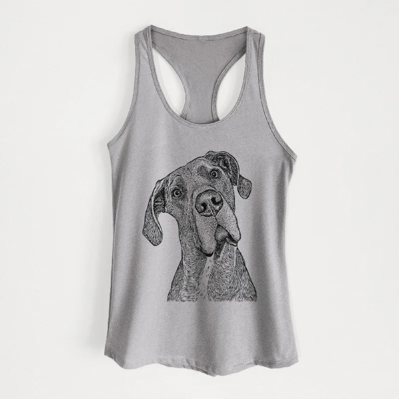 River the Great Dane - Women's Racerback Tanktop stretchy tank top