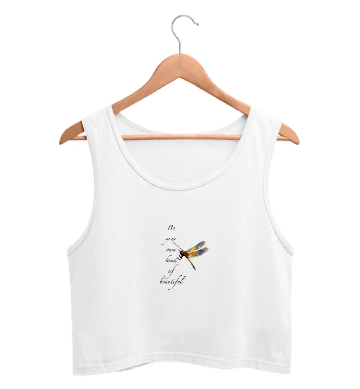 Your Own Kind Of Beautiful White Crop Tank For Women baby blue tank