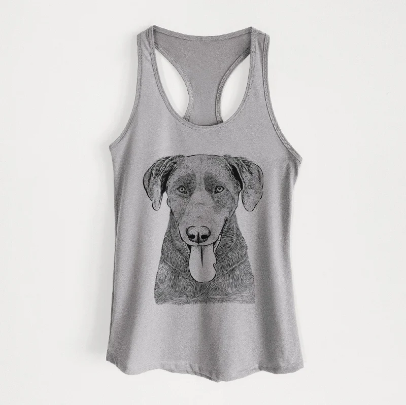 Tobes the Chocolate Lab - Women's Racerback Tanktop modal blend tank