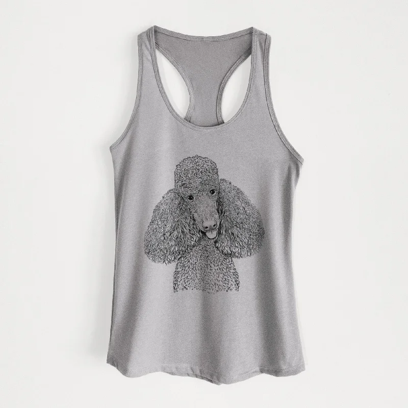 Henry the Standard Poodle - Women's Racerback Tanktop strapless tank top