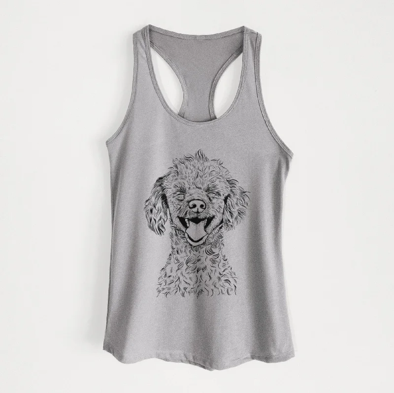 Rusty the Toy Poodle - Women's Racerback Tanktop print tank top