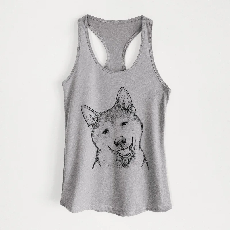 Koby the Shiba Inu - Women's Racerback Tanktop spandex blend tank