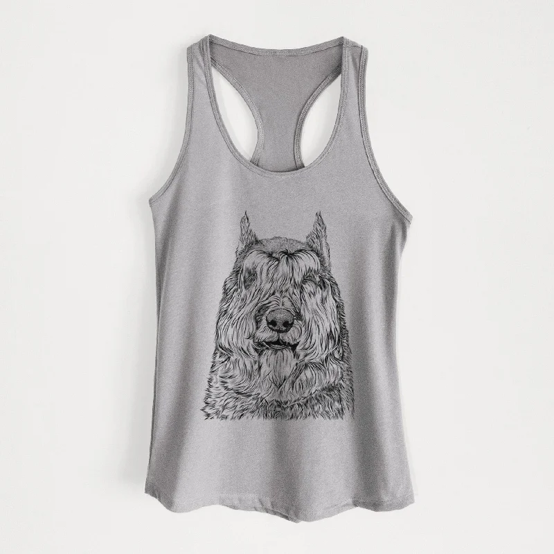 Sabre the Bouvier Des Flandres - Women's Racerback Tanktop high neck tank