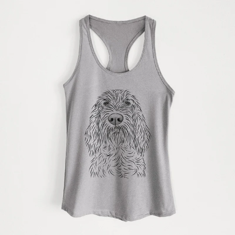 Stefano the Spinone Italiano - Women's Racerback Tanktop fashionable tank top