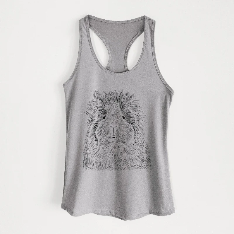 Rhino the Guinea Pig - Women's Racerback Tanktop flirty tank top