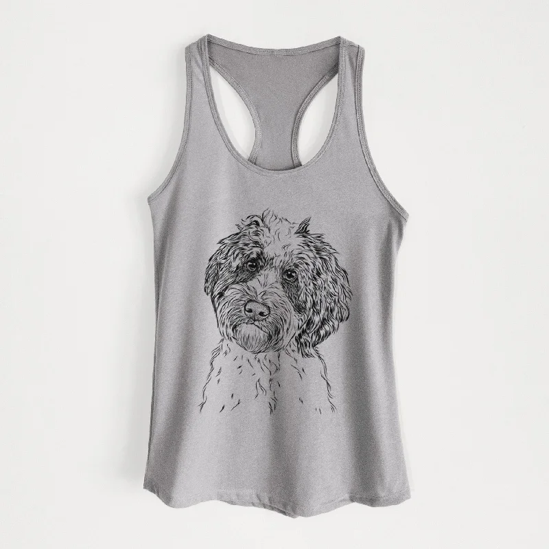 Rooney the Aussiedoodle - Women's Racerback Tanktop lounge tank top